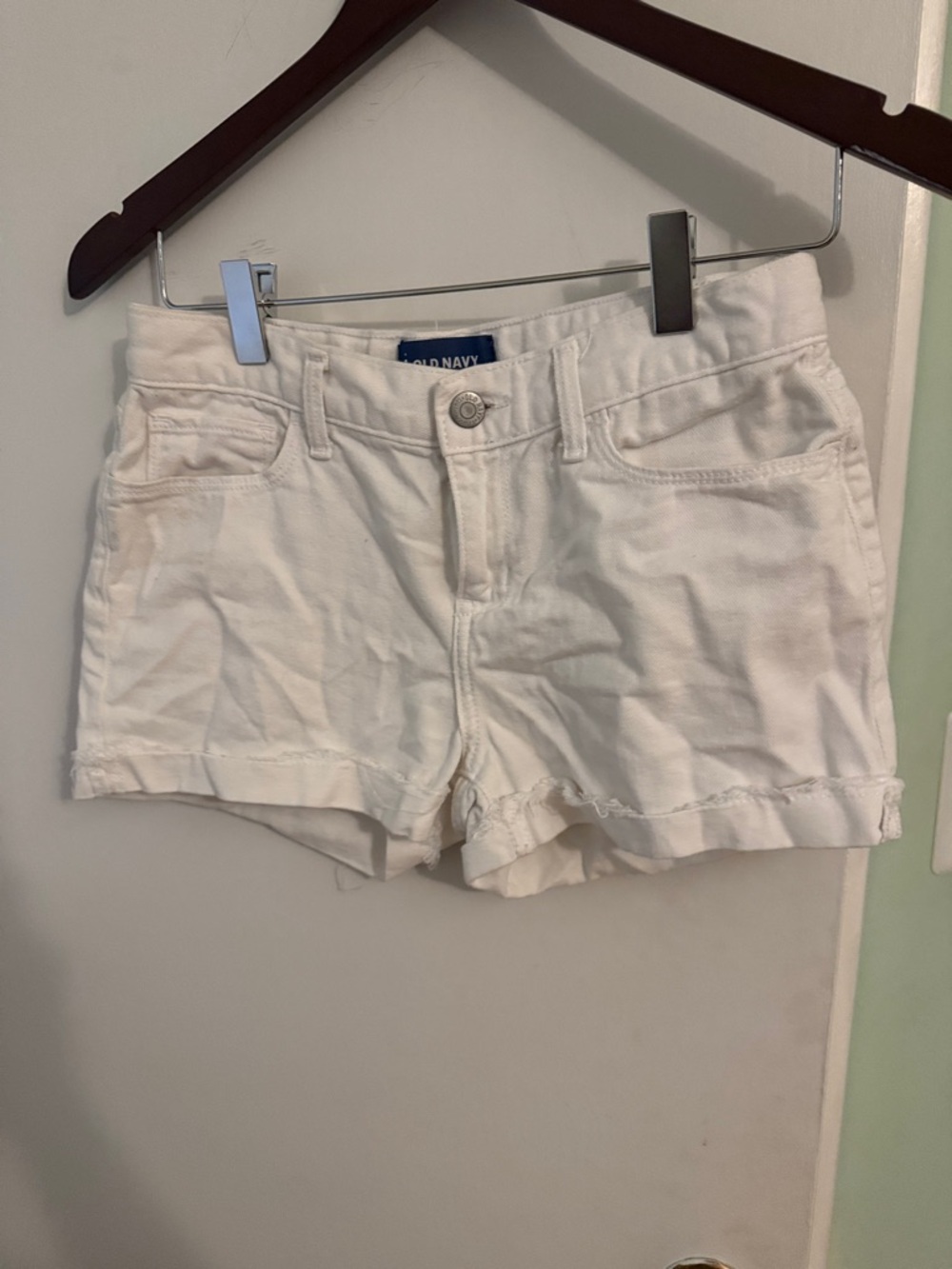Old Navy White Denim Jean Shorts